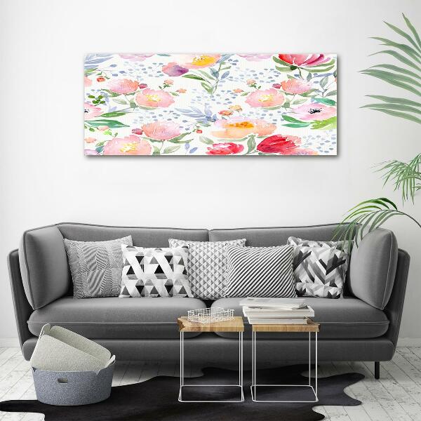 Impresión en cristal con acabado brillante horizontal Amapolas