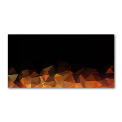 Cuadro decorativo de vidrio para salón horizontal Abstracción