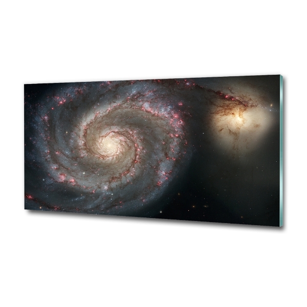 Cuadro decorativo de vidrio para salón horizontal Nebulosa