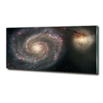 Cuadro decorativo de vidrio para salón horizontal Nebulosa