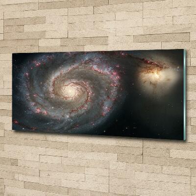 Cuadro decorativo de vidrio para salón horizontal Nebulosa