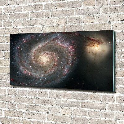 Cuadro decorativo de vidrio para salón horizontal Nebulosa