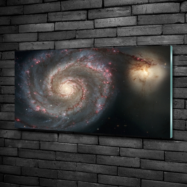 Cuadro decorativo de vidrio para salón horizontal Nebulosa