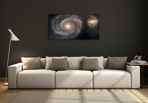 Cuadro decorativo de vidrio para salón horizontal Nebulosa