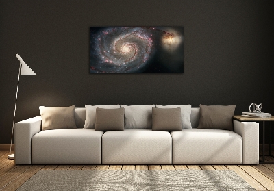 Cuadro decorativo de vidrio para salón horizontal Nebulosa