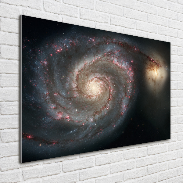 Cuadro decorativo de vidrio para salón horizontal Nebulosa