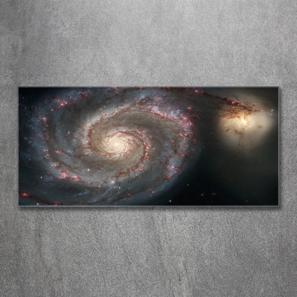 Cuadro decorativo de vidrio para salón horizontal Nebulosa