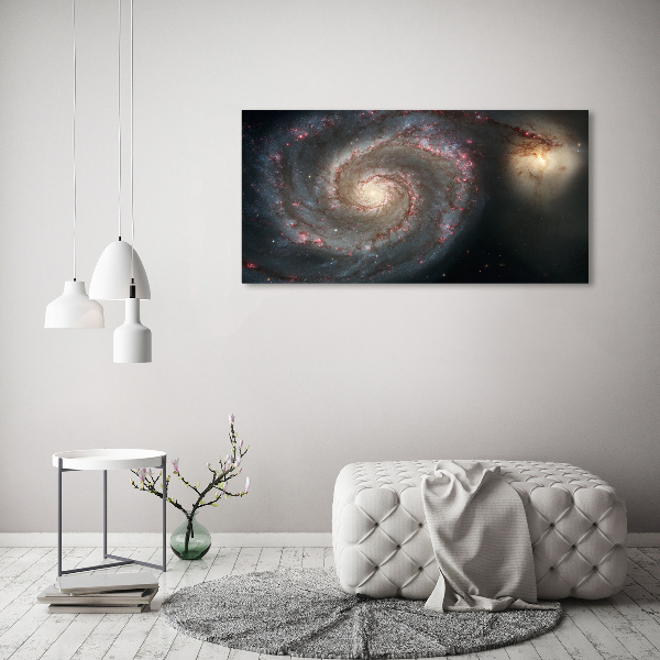 Cuadro decorativo de vidrio para salón horizontal Nebulosa