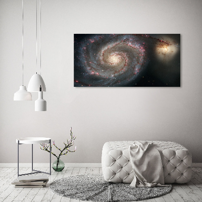 Cuadro decorativo de vidrio para salón horizontal Nebulosa
