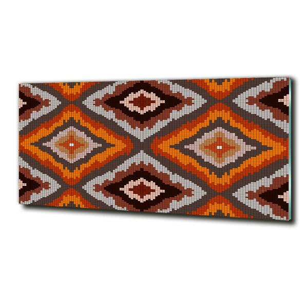 Cuadro de cristal templado moderno horizontal Fondo retro