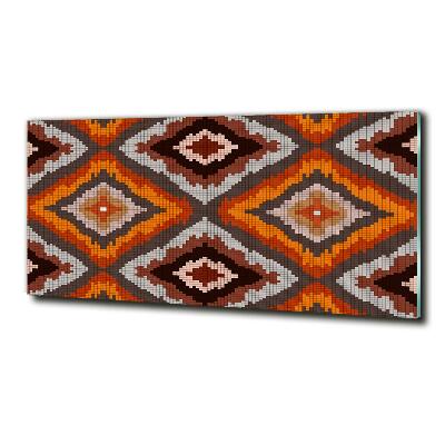 Cuadro de cristal templado moderno horizontal Fondo retro