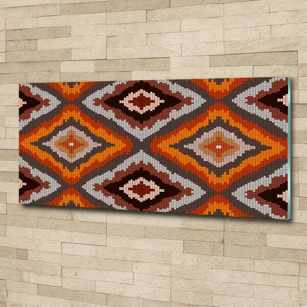 Cuadro de cristal templado moderno horizontal Fondo retro