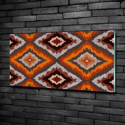 Cuadro de cristal templado moderno horizontal Fondo retro