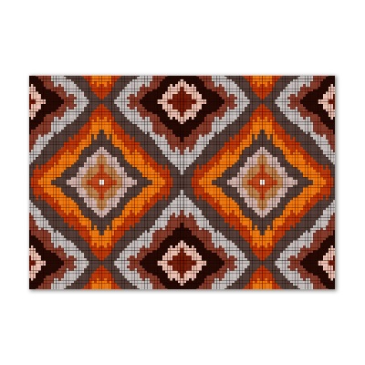 Cuadro de cristal templado moderno horizontal Fondo retro