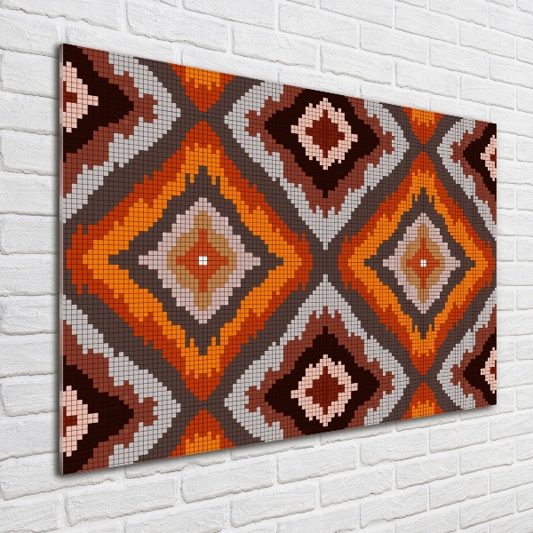 Cuadro de cristal templado moderno horizontal Fondo retro