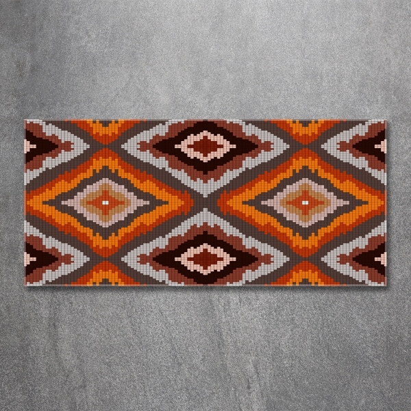 Cuadro de cristal templado moderno horizontal Fondo retro