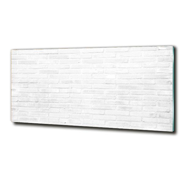 Impresión en cristal con acabado brillante horizontal pared de ladrillos