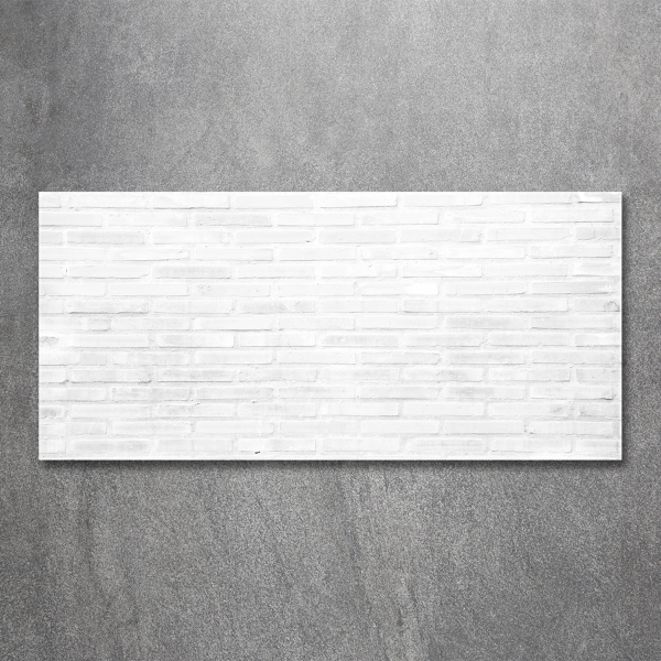 Impresión en cristal con acabado brillante horizontal pared de ladrillos