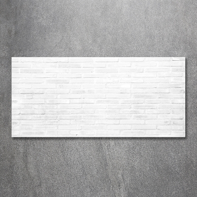 Impresión en cristal con acabado brillante horizontal pared de ladrillos