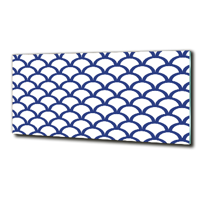 Cuadro decorativo de vidrio para salón horizontal Antecedentes marítimos