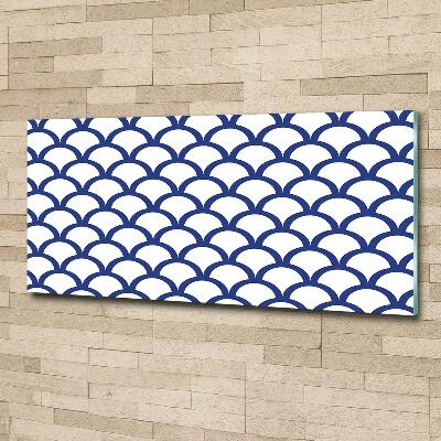 Cuadro decorativo de vidrio para salón horizontal Antecedentes marítimos