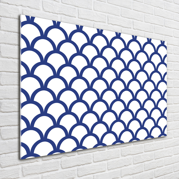 Cuadro decorativo de vidrio para salón horizontal Antecedentes marítimos