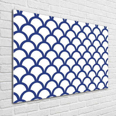 Cuadro decorativo de vidrio para salón horizontal Antecedentes marítimos