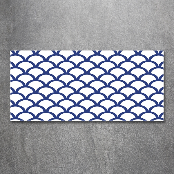 Cuadro decorativo de vidrio para salón horizontal Antecedentes marítimos