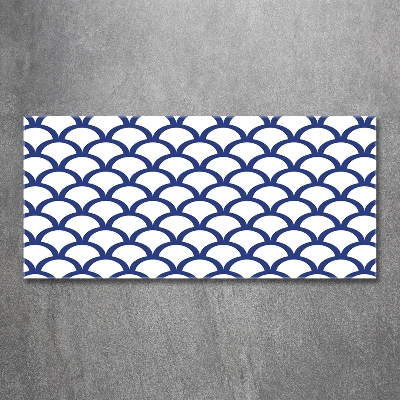 Cuadro decorativo de vidrio para salón horizontal Antecedentes marítimos