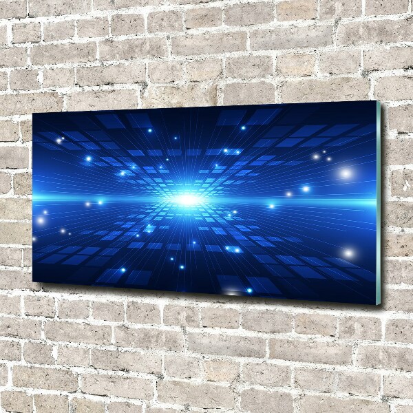 Cuadro decorativo de vidrio para salón horizontal Fondo 3D