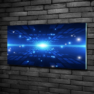 Cuadro decorativo de vidrio para salón horizontal Fondo 3D