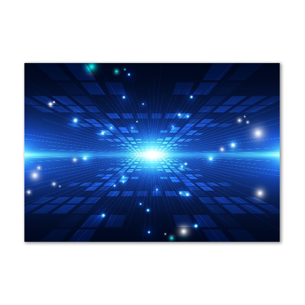 Cuadro decorativo de vidrio para salón horizontal Fondo 3D