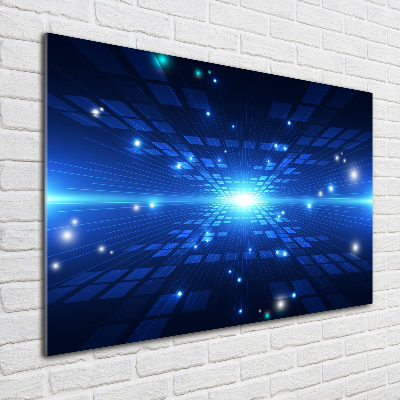 Cuadro decorativo de vidrio para salón horizontal Fondo 3D