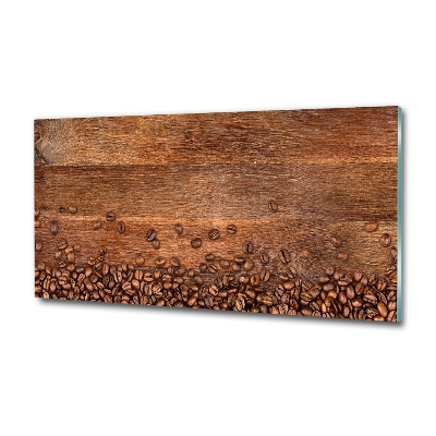 Impresión en cristal con acabado brillante horizontal Granos de café