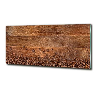 Impresión en cristal con acabado brillante horizontal Granos de café