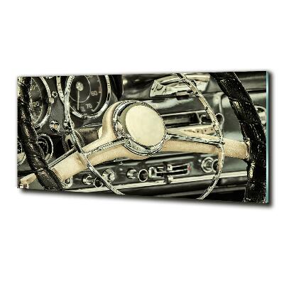 Cuadro decorativo de vidrio para salón horizontal Carbriolet