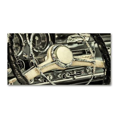 Cuadro decorativo de vidrio para salón horizontal Carbriolet