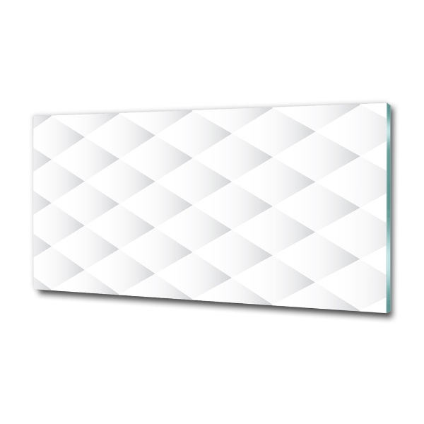 Impresión en cristal con acabado brillante horizontal Fondo de cuadrados