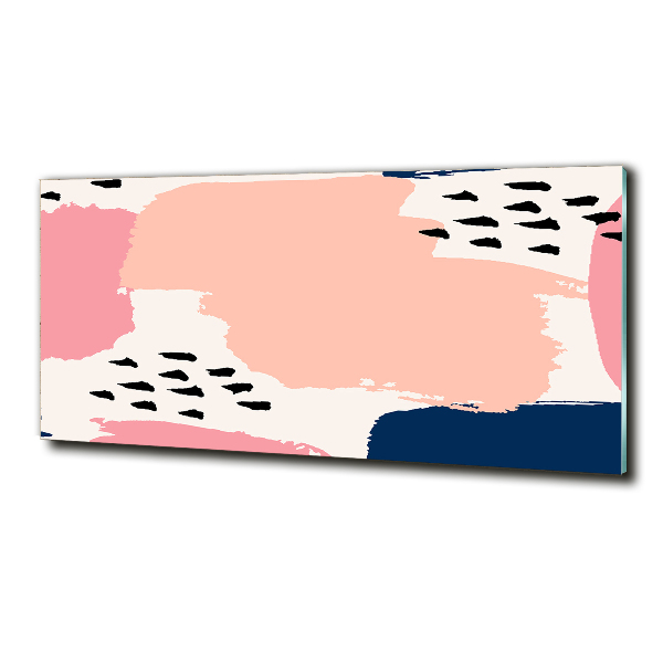 Cuadro decorativo de vidrio para salón horizontal Fondo abstracto