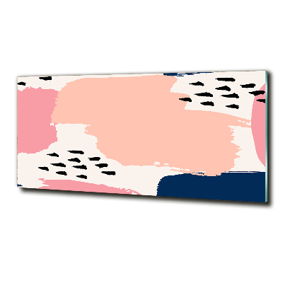 Cuadro decorativo de vidrio para salón horizontal Fondo abstracto