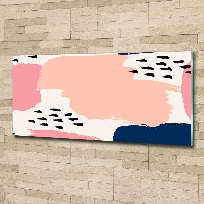 Cuadro decorativo de vidrio para salón horizontal Fondo abstracto