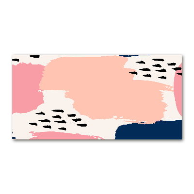 Cuadro decorativo de vidrio para salón horizontal Fondo abstracto