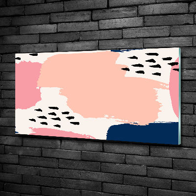 Cuadro decorativo de vidrio para salón horizontal Fondo abstracto
