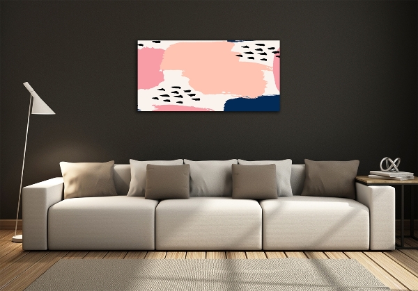 Cuadro decorativo de vidrio para salón horizontal Fondo abstracto