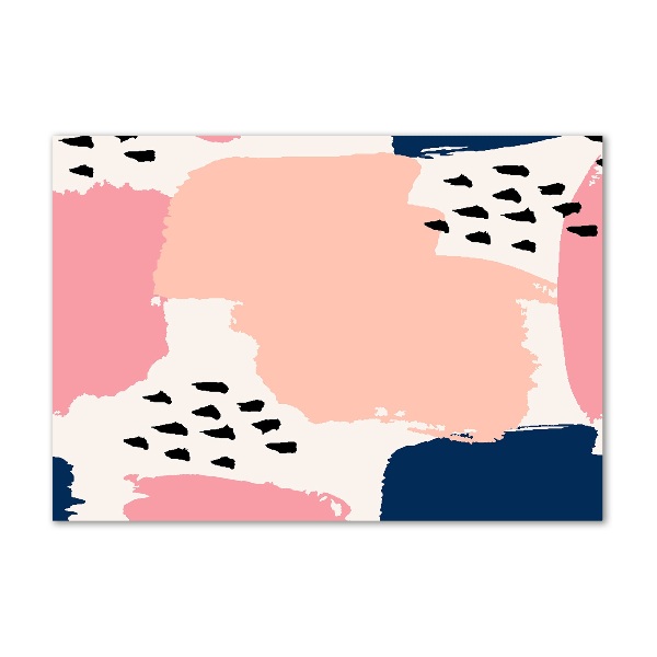 Cuadro decorativo de vidrio para salón horizontal Fondo abstracto