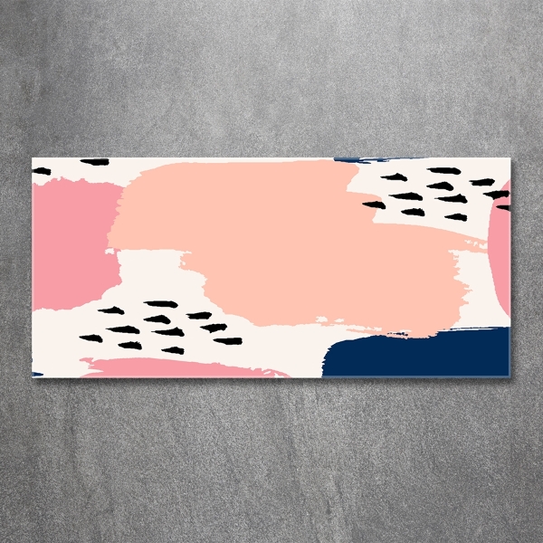 Cuadro decorativo de vidrio para salón horizontal Fondo abstracto