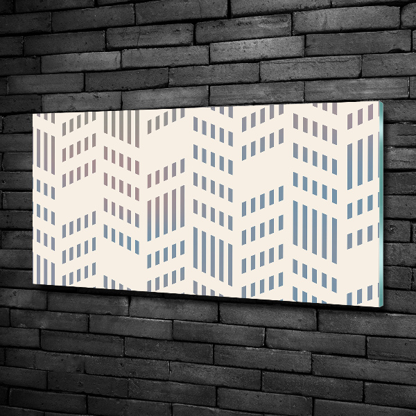 Foto en cristal de alta calidad con impresión uv horizontal Fondo geométrico