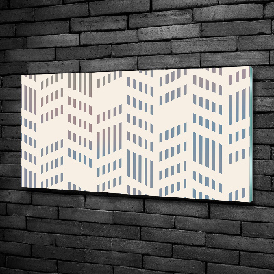 Foto en cristal de alta calidad con impresión uv horizontal Fondo geométrico