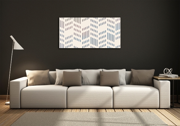 Foto en cristal de alta calidad con impresión uv horizontal Fondo geométrico