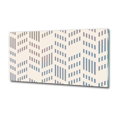 Foto en cristal de alta calidad con impresión uv horizontal Fondo geométrico